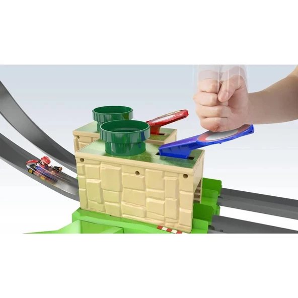 Hot Wheels Mario Kart Çılgın Dönüş Parkuru Yarış Seti- Mavi Su Dünyası - 8
