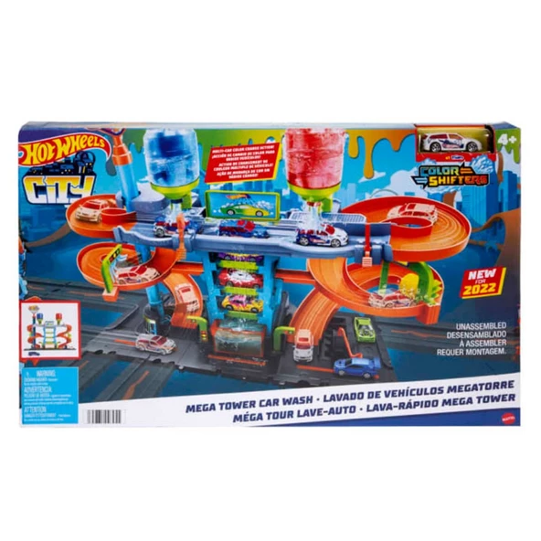 Hot Wheels Mega Araba Yıkama Kulesi - Mavi Su Dünyası - Resim 6