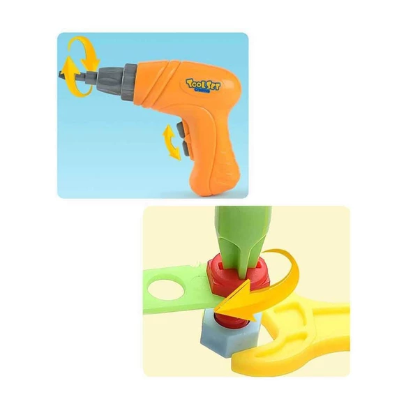 3D Eğitici Matkap Seti URT014-001 - 3