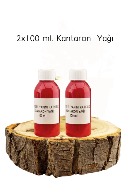 Kantaron Yağı Ev Yapımı 2x100 Ml (Katkısız Sarı çiçek )