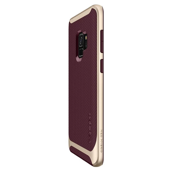 Spigen Galaxy S9 ile Uyumlu Kılıf Neo Hybrid Burgundy - 3