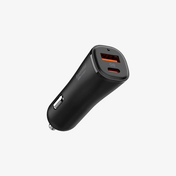 Spigen 48W USB-C 2 Port Araç içi Adaptör - Samsung PPS Destekli Hızlı Şarj Aleti iPhone & Android & iPad Type-C PD 3.0 30W + QC 3.0 18W - 2