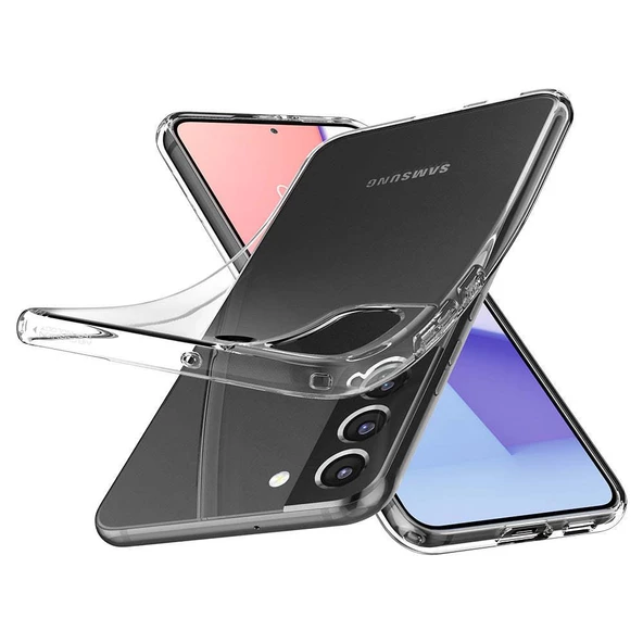 Spigen Galaxy S22 Plus 5G ile Uyumlu Kılıf Liquid Crystal 4 Tarafı Tam Koruma Crystal Clear - Resim 2