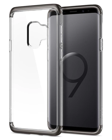 Spigen Galaxy S9 ile Uyumlu Kılıf Neo Hybrid NC Crystal Gunmetal ürün görseli