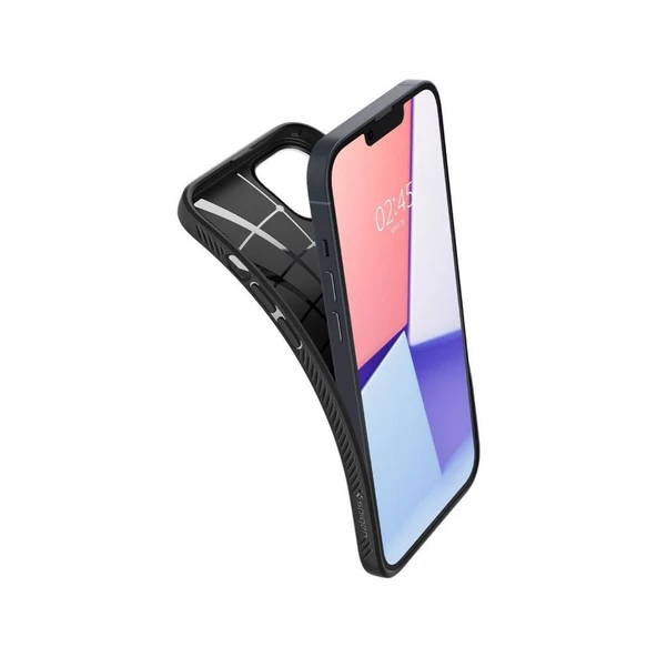 Spigen iPhone 14 Plus ile Uyumlu Kılıf Liquid Air Matte Black - 3