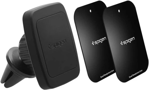 Spigen Kuel H12 Tüm Cihazlara Uyumlu Manyetik Araç Tutucu Premium A201 Black