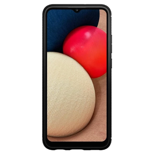 Spigen Galaxy F02s / M02s / A02s ile Uyumlu Kılıf Rugged Armor Matte Black - 5