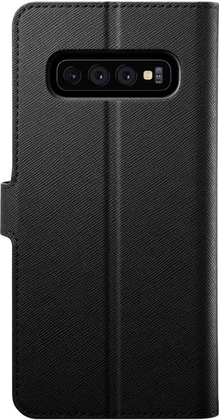 Spigen Galaxy S10 ile Uyumlu Kılıf La Manon Wallet Saffiano Black - 4