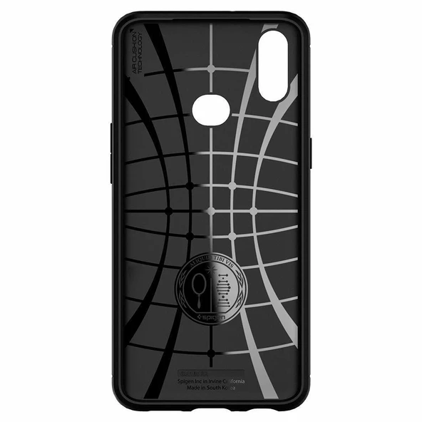 Spigen Galaxy A10s ile Uyumlu Kılıf Rugged Armor Matte Black - Resim 3