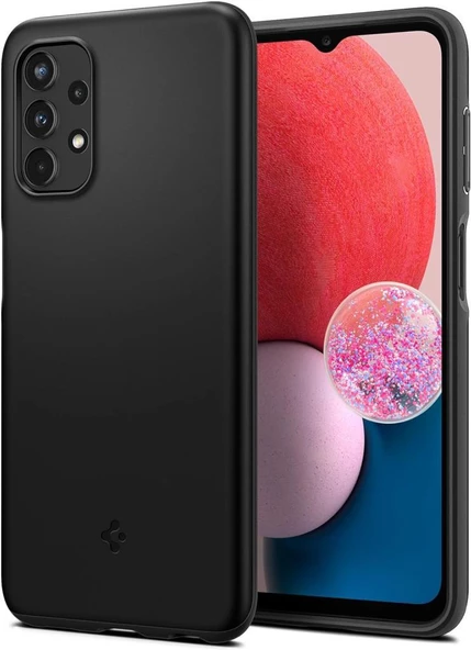 Spigen Galaxy A13 ile Uyumlu Kılıf Thin Fit Black - 1