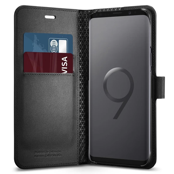 Spigen Galaxy S9 ile Uyumlu Kılıf Hybrid Armor Graphite Gray - 1