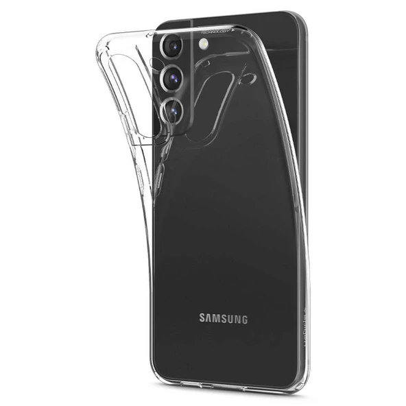 Spigen Galaxy S22 Plus 5G ile Uyumlu Kılıf Liquid Crystal 4 Tarafı Tam Koruma Crystal Clear - Resim 3