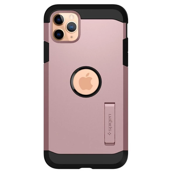 Spigen iPhone 11 Pro ile Uyumlu Kılıf Tough Armor XP Rose Gold - 6