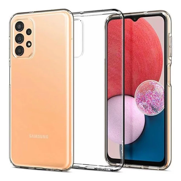 Spigen Galaxy A13 5G ile Uyumlu Kılıf Liquid Crystal 4 Tarafı Tam Koruma Crystal Clear - 1