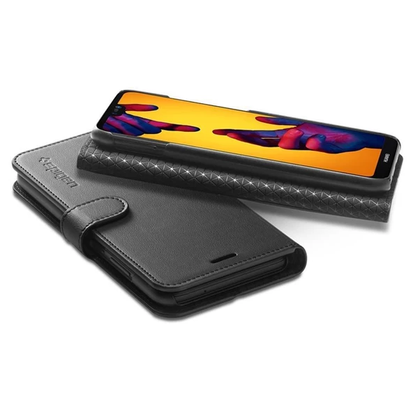 Spigen P20 Lite / Nova 3e ile Uyumlu Kılıf Wallet S Cüzdan - Resim 4