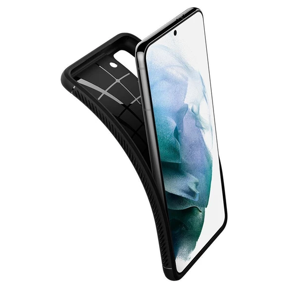 Spigen Galaxy S21 Plus ile Uyumlu Kılıf Rugged Armor Matte Black - 5