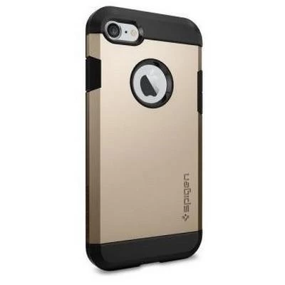 Spigen iPhone 7 ile Uyumlu Kılıf Tough Armor Champagne Gold - 3