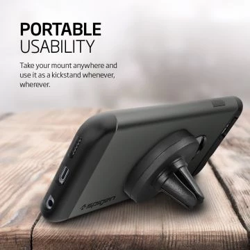 Spigen Araç Tutacağı Manyetik Evrensel (Tüm Cihazlarla Uyumlu Araç Tutucu) A200 Black - 4