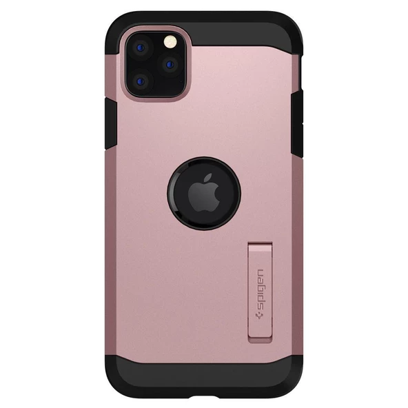 Spigen iPhone 11 Pro ile Uyumlu Kılıf Tough Armor Rose Gold - 2