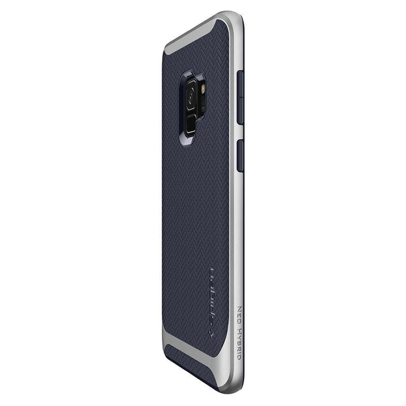 Spigen Galaxy S9 ile Uyumlu Kılıf Neo Hybrid Silver Arctic - Resim 3