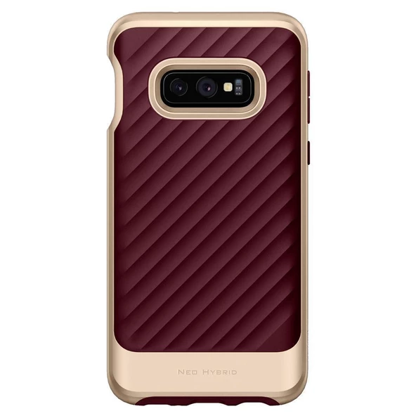 Spigen Galaxy S10e ile Uyumlu Kılıf Neo Hybrid Burgundy - 4