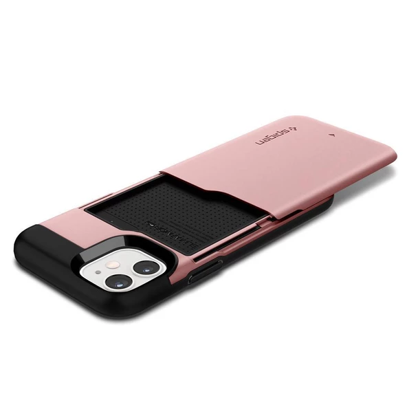 Spigen iPhone 12 Mini ile Uyumlu Kılıf Slim Armor CS Rose Gold - Resim 4