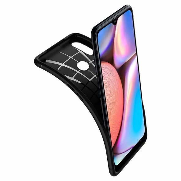Spigen Galaxy A10s ile Uyumlu Kılıf Rugged Armor Matte Black - Resim 5