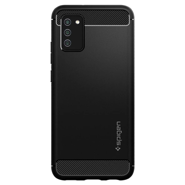 Spigen Galaxy F02s / M02s / A02s ile Uyumlu Kılıf Rugged Armor Matte Black - 4