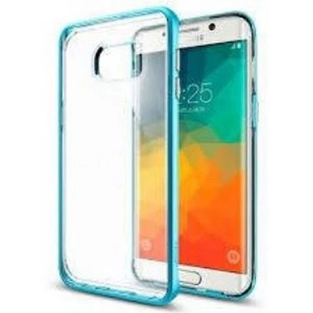 Spigen Galaxy S6 Edge Plus ile Uyumlu Kılıf Neo Hybrid Crystal Blue Topaz - 1