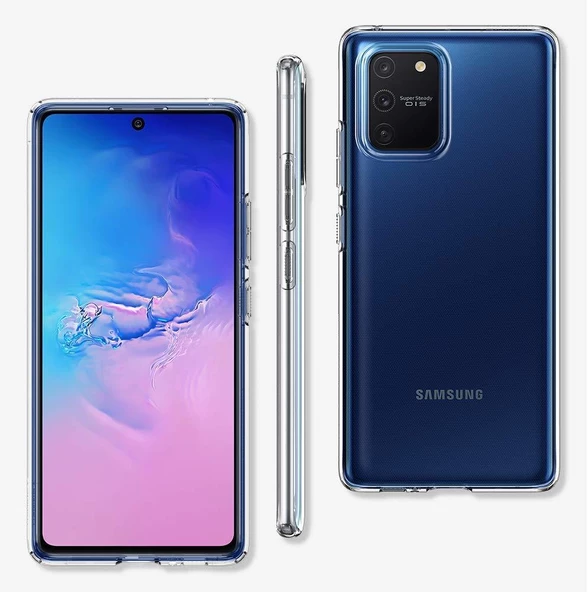 Spigen Galaxy S10 Lite ile Uyumlu Kılıf Liquid Crystal Crystal Clear - Resim 4