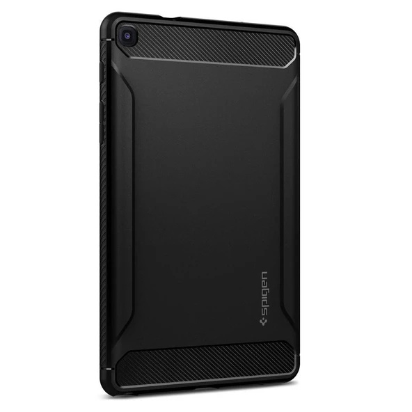 Spigen Galaxy Tab A 8.0 (2019) ile Uyumlu With S Pen SM-P200/P205 models only Rugged Armor Black - 5