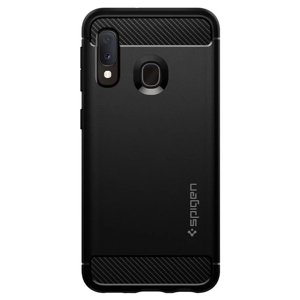 Spigen Galaxy A20e ile Uyumlu Kılıf Rugged Armor Matte Black - 5