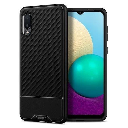Spigen Galaxy A02 / Galaxy M02 ile Uyumlu Kılıf Core Armor Matte Black - 1