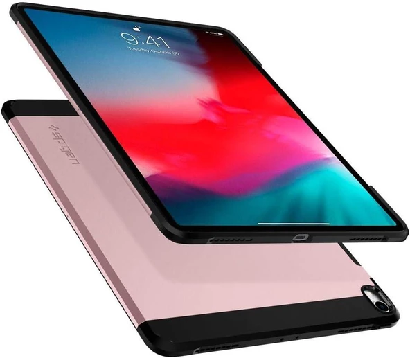 Spigen iPad Pro 12.9'' (2018) ile Uyumlu Kılıf Tough Armor Rose Gold - 4