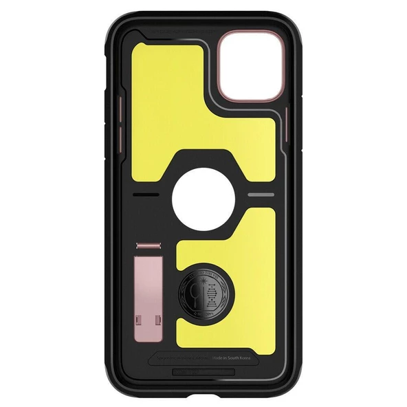 Spigen iPhone 11 Pro Max ile Uyumlu Kılıf Tough Armor XP Rose Gold - Resim 3