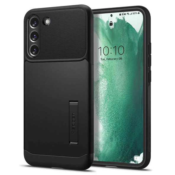 Spigen Galaxy S22 Plus 5G ile Uyumlu Kılıf Slim Armor Black - 1