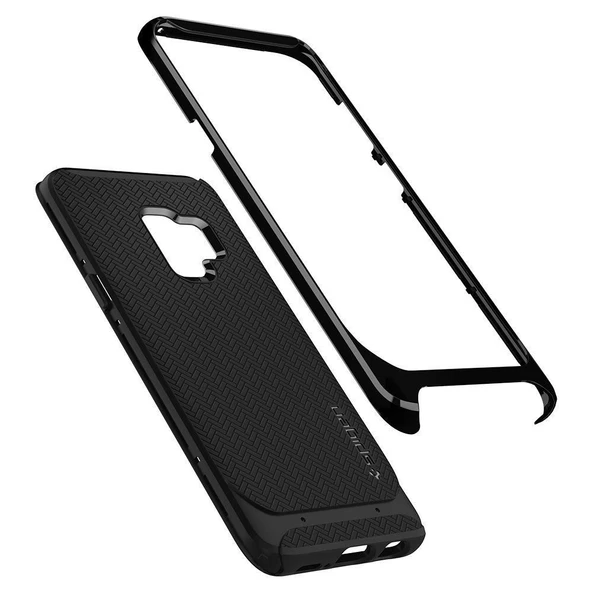 Spigen Galaxy S9 ile Uyumlu Kılıf Neo Hybrid Shiny Black - Resim 4