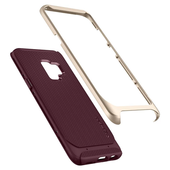 Spigen Galaxy S9 ile Uyumlu Kılıf Neo Hybrid Burgundy - 4