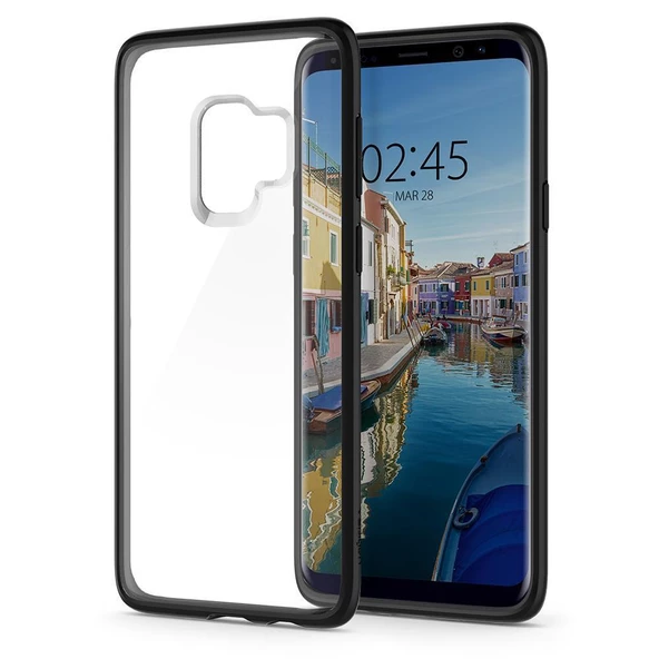 Spigen Galaxy S9 ile Uyumlu Kılıf Ultra Hybrid Matte Black