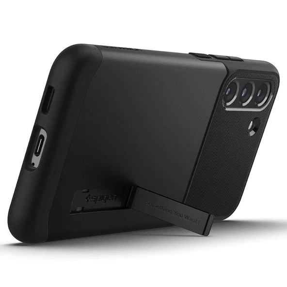 Spigen Galaxy S22 Plus 5G ile Uyumlu Kılıf Slim Armor Black - 3