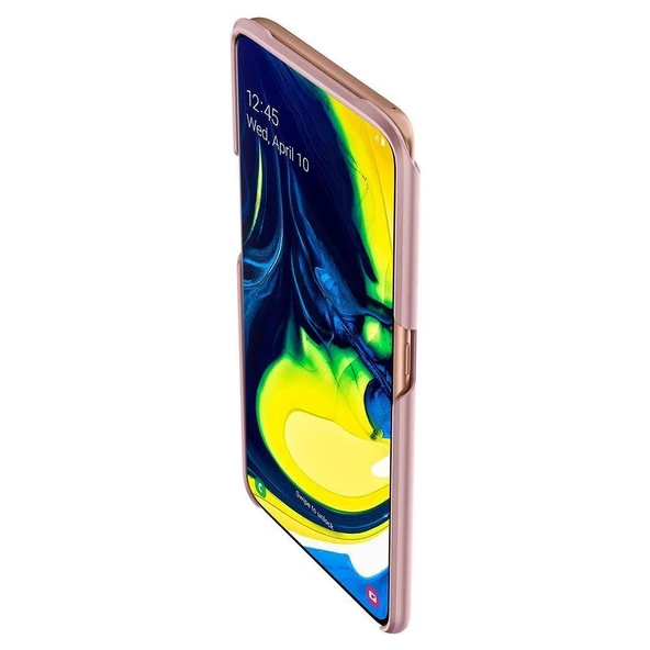 Spigen Galaxy A80 ile Uyumlu Kılıf Thin Fit Rose Gold - 4