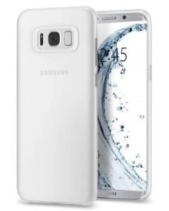 Spigen Galaxy S8 Plus ile Uyumlu Kılıf Air Skin Soft Clear