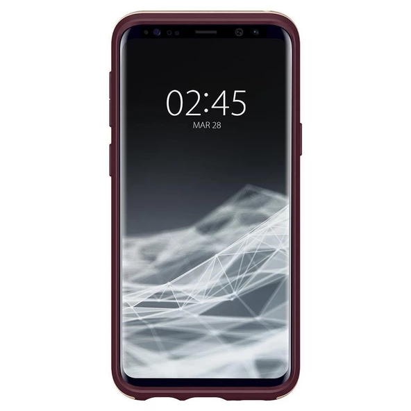 Spigen Galaxy S9 ile Uyumlu Kılıf Neo Hybrid Burgundy - 2