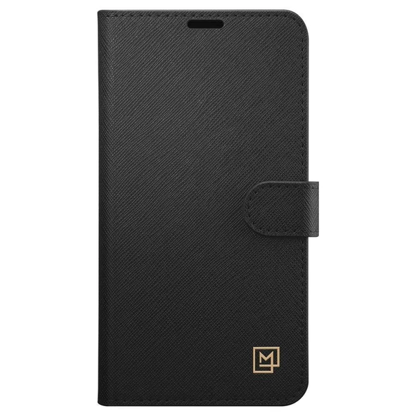 Spigen Galaxy S10e ile Uyumlu Kılıf La Manon Wallet Saffiano Black - 2