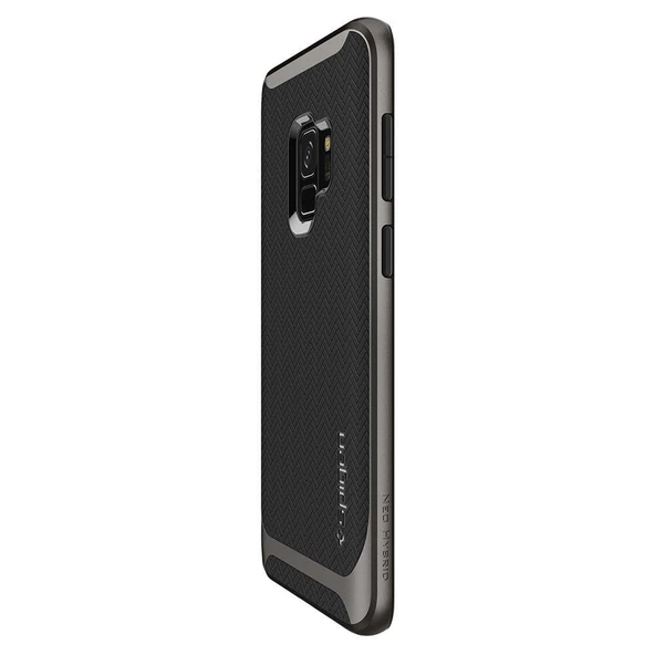 Spigen Galaxy S9 ile Uyumlu Kılıf Neo Hybrid Gunmetal - Resim 3