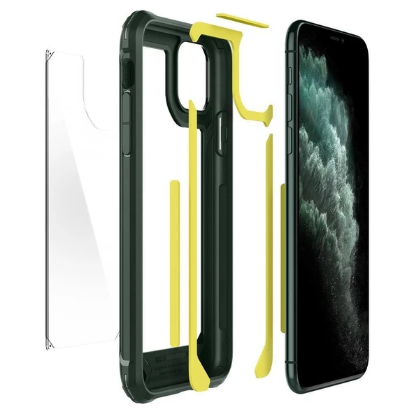 Spigen iPhone 11 Pro ile Uyumlu Kılıf Gauntlet Iron Red - 5