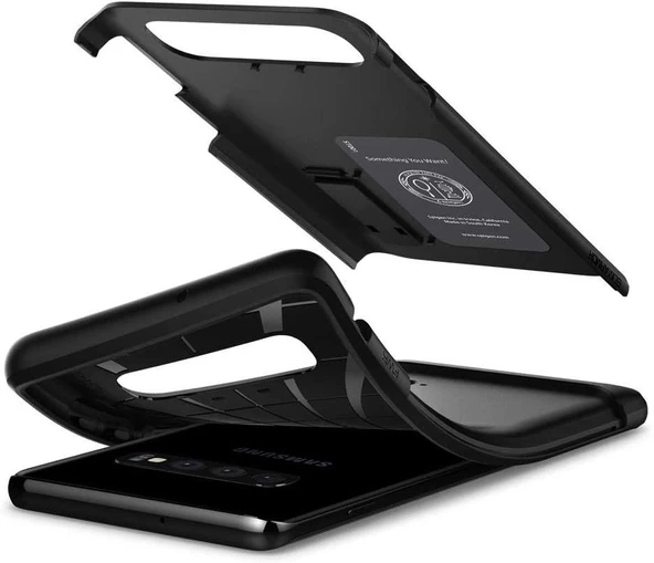 Spigen Galaxy S10 ile Uyumlu Kılıf Slim Armor Black - 4