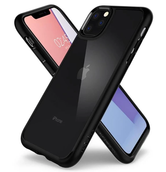 Spigen iPhone 11 Pro ile Uyumlu Kılıf Ultra Hybrid Matte Black - 2
