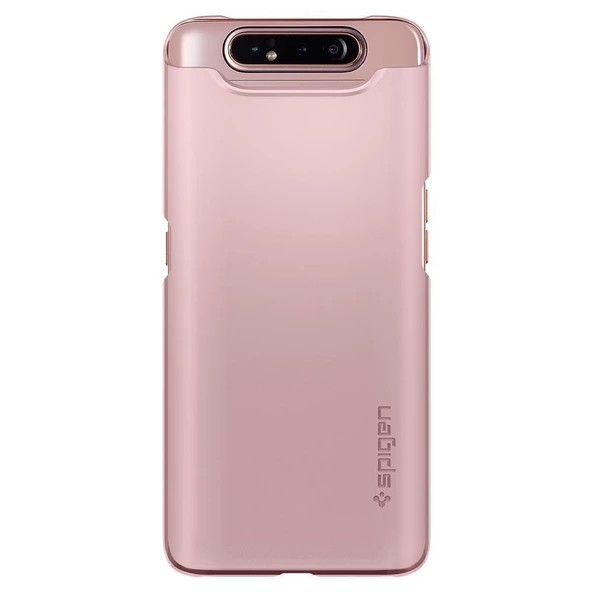 Spigen Galaxy A80 ile Uyumlu Kılıf Thin Fit Rose Gold - 7
