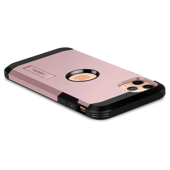Spigen iPhone 11 Pro ile Uyumlu Kılıf Tough Armor XP Rose Gold - 4